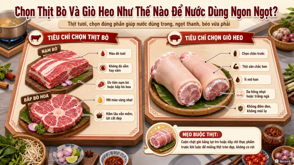cách nấu bún bò Huế nước dùng ngon ngọt
