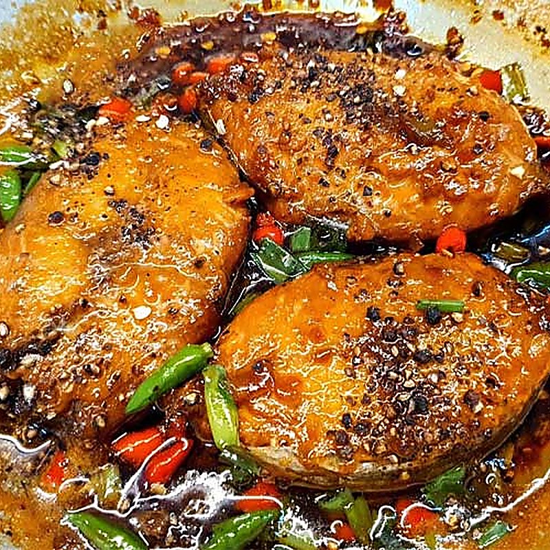 cá thu kho nghệ
