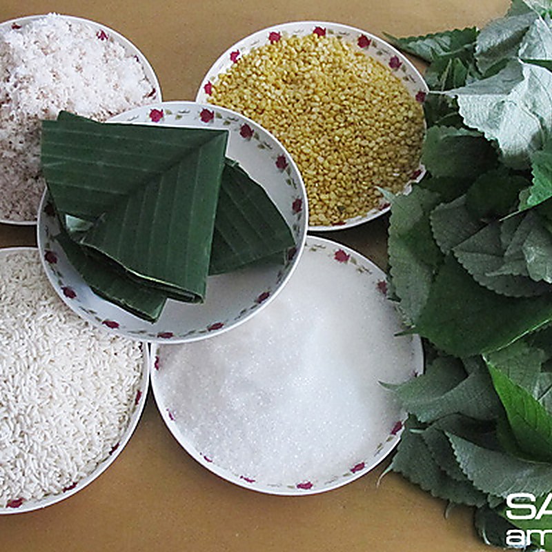 cách làm bánh ít lá gai Bình Định