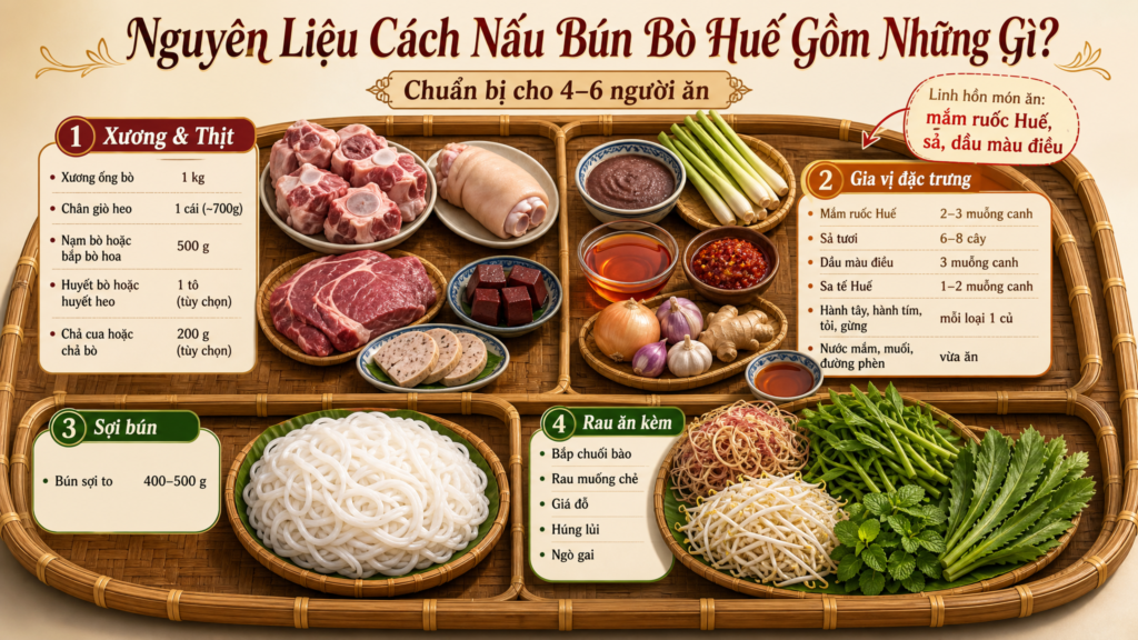 cách nấu bún bò Huế