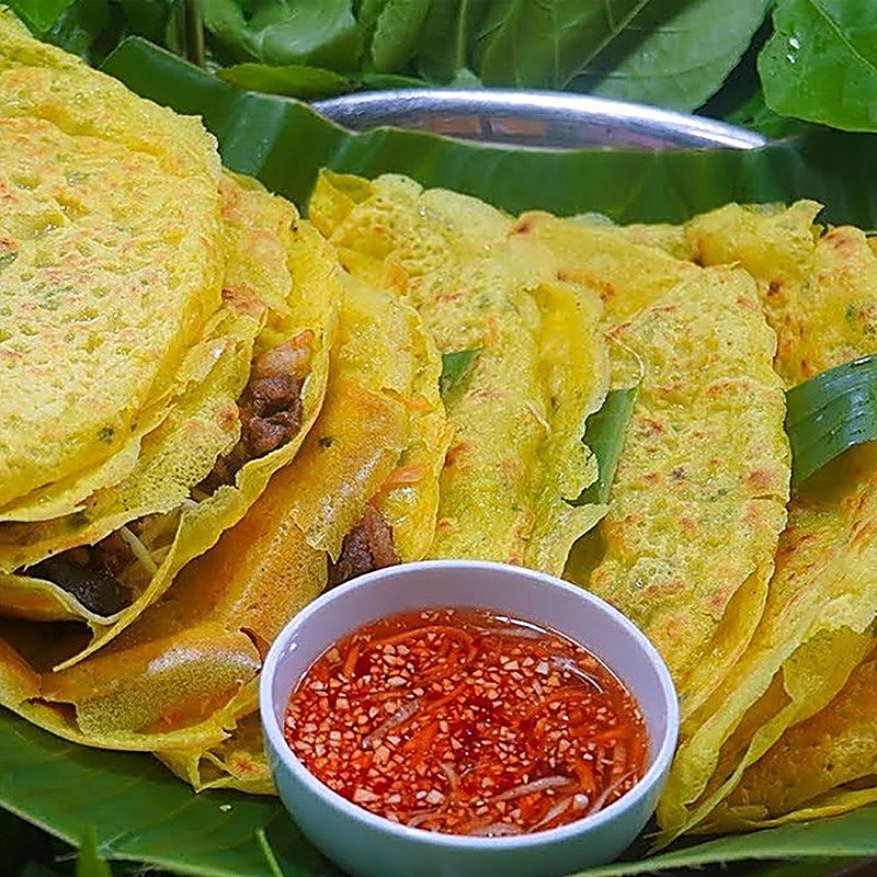 mẹo chiên bánh xèo giòn