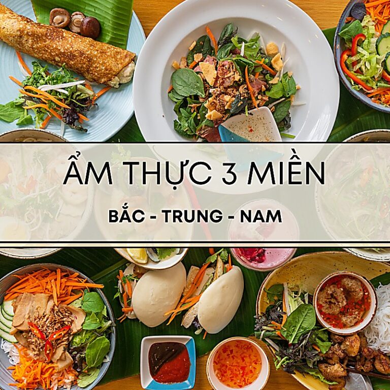 so sánh ẩm thực 3 miền
